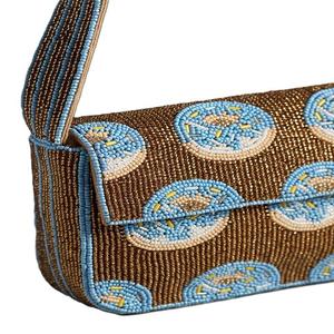 Handmade Golden Embroidery Seeds Beads <b>Sling</b> Hand <b>Bag</b> for Girl Woman Shoulder Hanging Wedding Favor Party Clutches <b>Bags</b> - Product Image 2