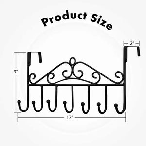 Door Hanger for cloths Heavy-Duty Over Door Hanger Holder for Coat Hanging Robe Hat Clothes Towels Bathroom Organiser Towel - Product Image 3
