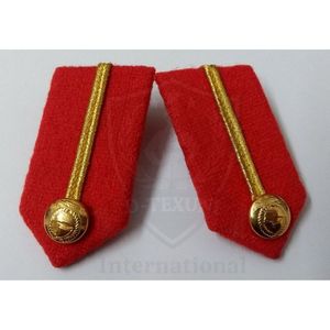 Custom Embroidered Eco-Friendly Epaulettes Gold <b>Stripes</b> Fan Badge Sew-On Badges for Uniform Shoulder Rank By D-TEXUNI INTL - Product Image 6