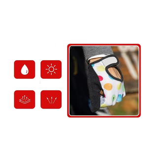 Guantes de ciclismo con dedos completos, diseño de lunares, malla transpirable, guantes deportivos de verano para exteriores - Product Image 3