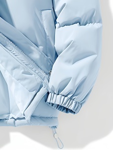 Full Zip Puffer Jacket with Lightweight Insulation for Comfortable Daily Cold Weather Outfits - Product Image 5