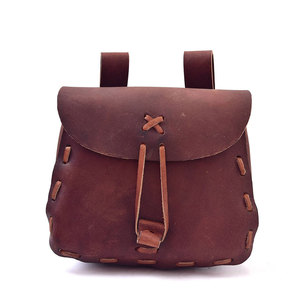 Bolsa de Cintura Medieval Hecha a Mano, Bolsa de Cuero Vikinga, Bolsa de Cintura Renacentista para LARP, Caza y Uso General, Bolsas de Cintura de Cuero Vikingas Personalizadas - Product Image 1