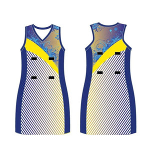 Maillot de netball sans manches personnalisé OEM avec logo frontal, séchage rapide, respirant, 100 % polyester, vêtements de sport à prix compétitif - Product Image 2