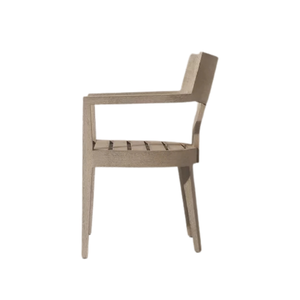 Modern Upholstered Dining Chair Wooden <b>Armchair</b> <b>Beige</b> Dining Seat for Home Restaurant - Product Image 3