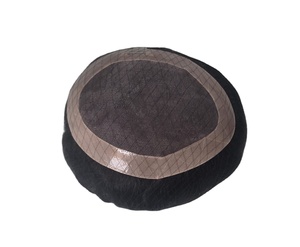 Human Hair Mono Base Toupee Bonnet <b>Wig</b> <b>for</b> <b>Men</b> with Bangladesh Hair Patches and Taz Hair - Product Image 2