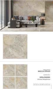 Carreaux en porcelaine brillants 1200x1200 - Antidérapants, résistants aux acides, carreaux d'intérieur modernes avec installation adhésive - Product Image 2