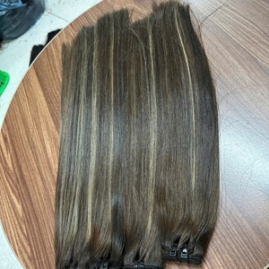 Bone Straight Piano Color 100% Cabello humano Cabello crudo Extensiones de un solo donante Punta plana Precio al por mayor Tip Tape Ins - Product Image 6