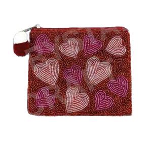 Handmade Cotton Fabric Beaded Coin Purse Moms Mom Cool Embroidery Crafts Zipper Pouch <b>Sequin</b> Gift Detachable Strap Fashion - Product Image 2