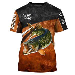 High Quality Factory Custom Crew Neck Best Seling Fishing <b>Shirt</b> Sublimated Performance Outdoor Fishing Clothing OEM Service - Product Image 2