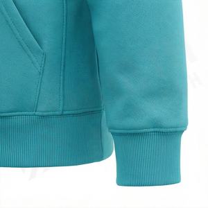 Sudadera con Capucha Oversize de Algodón Teñido Liso con Bordado Estilo Streetwear, Chaqueta Casual Unisex, Ropa Deportiva al por Mayor para Exteriores - Product Image 6