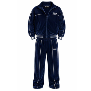 Nuevo Estilo OEM, Chándal de Terciopelo Personalizado para Hombre / Conjunto Deportivo de Terciopelo para Hombre / Chándal de Terciopelo Hecho a Medida con Logotipo Personalizado - Product Image 1