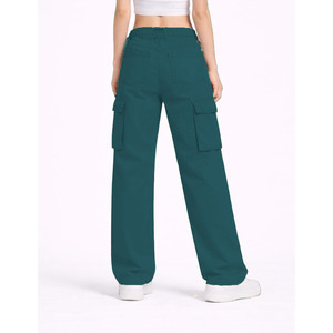 Pantalones cargo versátiles de tela suave, resistentes a las arrugas, hasta el tobillo, para mujer, pantalones casuales con bolsillos, nuevo diseño. - Product Image 2