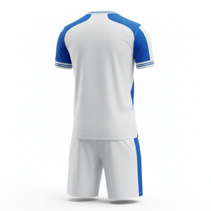 ชุดฟุตบอลยูนิเซ็กซ์พร้อมกางเกงขาสั้น ชุดสองชิ้น Eco Fusion ชุดกีฬาฝึกซ้อมฟุตบอลแบบยั่งยืน รับผลิตตามแบบ OEM - Product Image 2