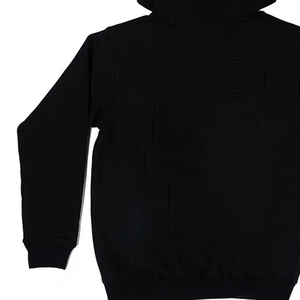 Añade tus logotipos personalizados en sudaderas negras de corte regular, color sólido, tela informal, manga larga - Product Image 3