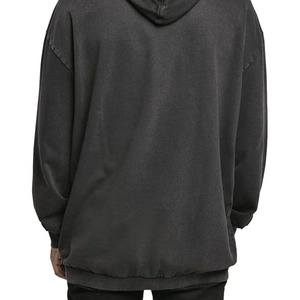 Sudadera con Capucha para Hombre, Color Sólido, Corte Regular, Felpa de Algodón, Estilo Casual para Otoño, Diseño con Bolsillos, Aspecto Lavado - Product Image 6
