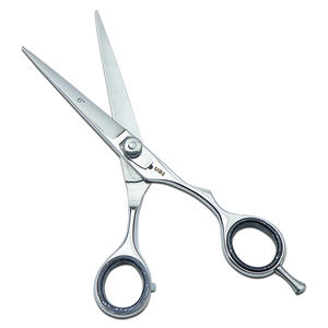 Ciseaux à cheveux droits réglables UBI de 6 pouces pour droitiers |   Ciseaux professionnels à manche moyen en acier au carbone VG10 et acier inoxydable - Product Image 5