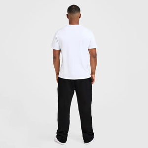 Pantalon de survêtement tricoté décontracté pour homme, taille élastique, noir, respirant, avec logo personnalisé, prix de gros, tendance du moment - Product Image 4