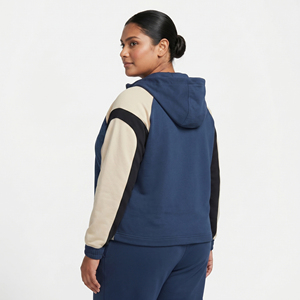 Plus Size Women's Hooded <b>Zip</b>-<b>Up</b> <b>Jacket</b> Color Blocked Print Full Sleeve Hooded <b>Jacket</b> Women Winter Wear Knitted Fleece <b>Zip</b> Hoodie - Product Image 4