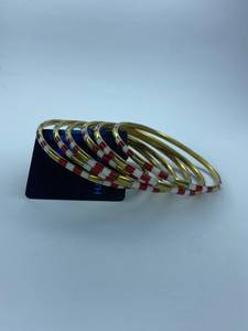 Handmade <b>Resin</b> Brass Bangles Gold Plated Ethnic Style Party Occasion Imitation Pearl Women's Fashion Jewelry - Product Image 2