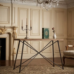 Table d'appoint en bois massif écologique et durable, finition naturelle, minimaliste, pour appartement, salon et mobilier d'hôtel - Product Image 3