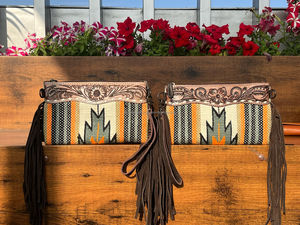 Nueva Manta con sillín de estilo occidental, bolsos de cuero con herramientas, bolsos cruzados de cuero azteca de alta calidad, bolsos multicolores Vintage - Product Image 3