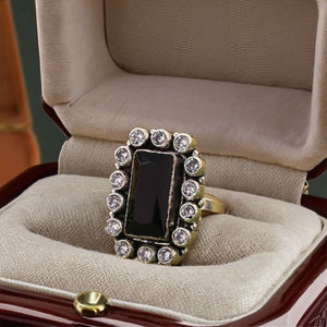 Bague élégante en argent fin pour femme en pierre d'aigue-marine pour fiançailles ou fête - Product Image 1