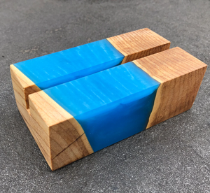Epoxy Resin And Wood Business <b>Card</b> Holder Premium Modern Desk Organizer Handmade Wooden & Resin <b>Card</b> Holder - Product Image 1