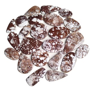 Cabochon en magnésite naturelle Wild Horse, pierre précieuse en vrac, formes et tailles variées, pierre polie lisse, accessoires de bijouterie de haute qualité - Product Image 4