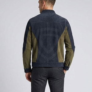 Custom <b>Suede</b> <b>Leather</b> <b>Jacket</b> Featuring Modern Stand Collar Premium Soft Texture For Stylish Casual Outfits And Streetwear - Product Image 4