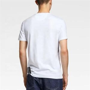 Camiseta de Jersey de algodón para hombre logotipo personalizado bordado impreso tela suave 160 GSM camiseta Unisex de calidad superior - Product Image 2