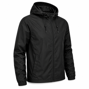 Custom <b>Men</b> <b>Rain</b> Jacket Full Zip Hooded Waterproof Windbreaker Outdoor Lightweight <b>Coat</b> Dark Tone Custom Unisex <b>Men</b> <b>Rain</b> Jacket - Product Image 3
