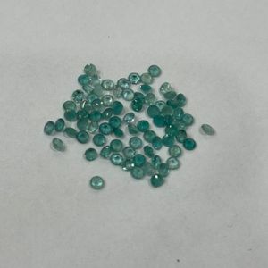 Grandidierite Naturelle Ronde Taillée 3mm Calibrée Pierre Précieuse Bleue Non Traiterée de Madagascar Haute Qualité Vente en Gros - Product Image 4