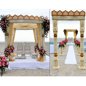 Mandap de mariage traditionnel style Palais Rajwada NZ, Mandap créatif d'extérieur en forme de couronne pour mariage, Mandap de mariage indien céleste en forme de couronne UK - Product Image 1