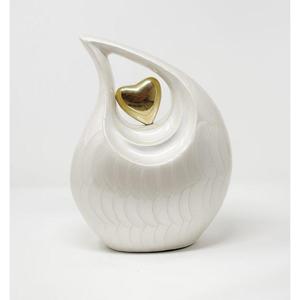 Buy Latest Teardrop Cremation Urn With Heart <b>Memorial</b> Loved Ones Ashes Keepsake Urns Handmade Cremation urn For Adults Home Use - Product Image 1