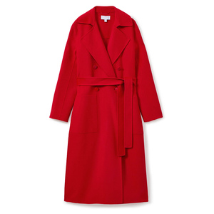 Manteau long en cachemire et laine double face pour femme, coupe oversize, chaud et tendance pour l'hiver - Product Image 2