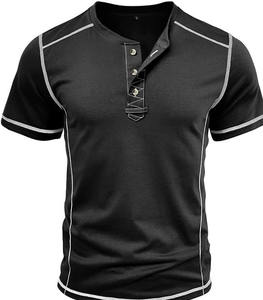 Camisetas Deportivas de Lona de Algodón para Hombre, con Logotipo Personalizado de Alta Calidad, Estilo Gótico, Transpirables, para Fitness, Nuevo Estilo, Ropa Deportiva Atlética OEM - Product Image 5
