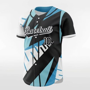 เสื้อเบสบอลแบบยูนิเซ็กซ์ที่ปรับแต่งได้พร้อมดีไซน์เสื้อทีมพร้อมชื่อทีมและโลโก้ เสื้อผ้ากีฬาระบายอากาศได้ดีสำหรับยูนิเซ็กซ์ - Product Image 3