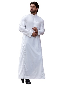 เสื้อผ้ามุสลิมอิสลามสำหรับผู้ชายเสื้อแขนสั้นแบบสั่งตัดตามแบบได้ - Product Image 2