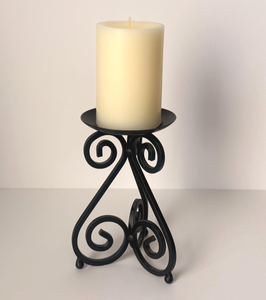 Support et bougeoirs en fonte noire mat pour mariage – Éclairage élégant pour vos moments mémorables - Product Image 1