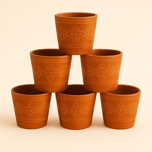 Handmade Terracotta Flower <b>Pot</b> Indoor/Outdoor Nursery Use | Biodegradable Eco-Friendly 2 Gallons Clay Planter for Plants | OEM - Product Image 4