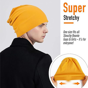 Vintage Ribbed Knit Beanie-Unisex Winter <b>Warm</b> <b>Hat</b> Soft Stretch Spandex/Cotton Minimalist Streetwear Essential - Product Image 3