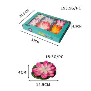 TOOWIN Led Candle <b>Lights</b>, Lotus <b>Lights</b>, Floating Sensor, Diwali Wishing Pool Decoration - Product Image 6