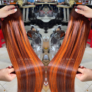 เกรด 12A Super Silky Smooth Healthy EndเปียโนสีกระดูกตรงผมBundlesต่อผมธรรมชาติHDวิกผมลูกไม้วิกผมBob - Product Image 1