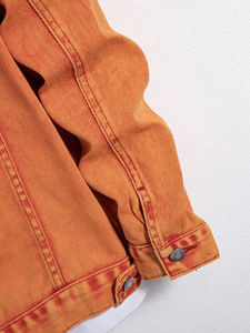 Vêtements d'hiver, meilleur fabricant de vestes en jean pour hommes, couleur unie, service OEM personnalisé, dernier style, vestes en jean teintes unies pour hommes - Product Image 4