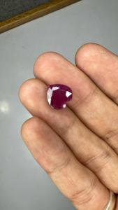 Rubis naturel africain de 4,83 carats, taille cœur, pierre précieuse rouge intense, rubis précieux pour bague de fiançailles de luxe, pendentif, bijoux - Product Image 2