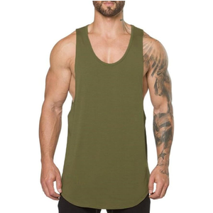 <b>Men</b>’s <b>Muscle</b> Tank <b>Top</b>, Sleeveless Cut-Off Workout Shirt, Bodybuilding Gym Stringer T-Shirt for Fitness Training - Product Image 4