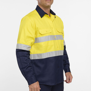 Chemise de travail haute visibilité, nouveau design, best-seller, pour ouvriers d'usine, vente directe d'usine, prix bas, vêtements de travail pour hommes - Product Image 4