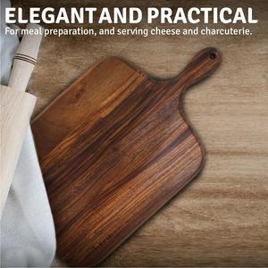 Premium <b>Wooden</b> Chopping Board with Strong Handle Smooth <b>Knife</b> Friendly Surface Durable Design Ideal for Cutting and Kitchen Use - Product Image 4