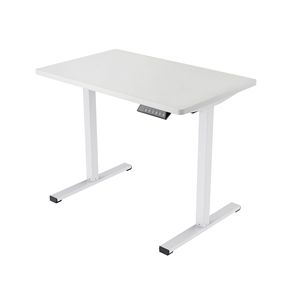 Scrivania Elettrica Regolabile in Altezza con Telaio Bianco, Postazione di Lavoro per Casa e Ufficio, Scrivania Sit-Stand - Product Image 2