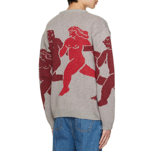 Pulls en laine 100 % anti-boulochage à faible MOQ pour hommes, broderie personnalisée, vêtements d'automne chauds et doux - Product Image 3